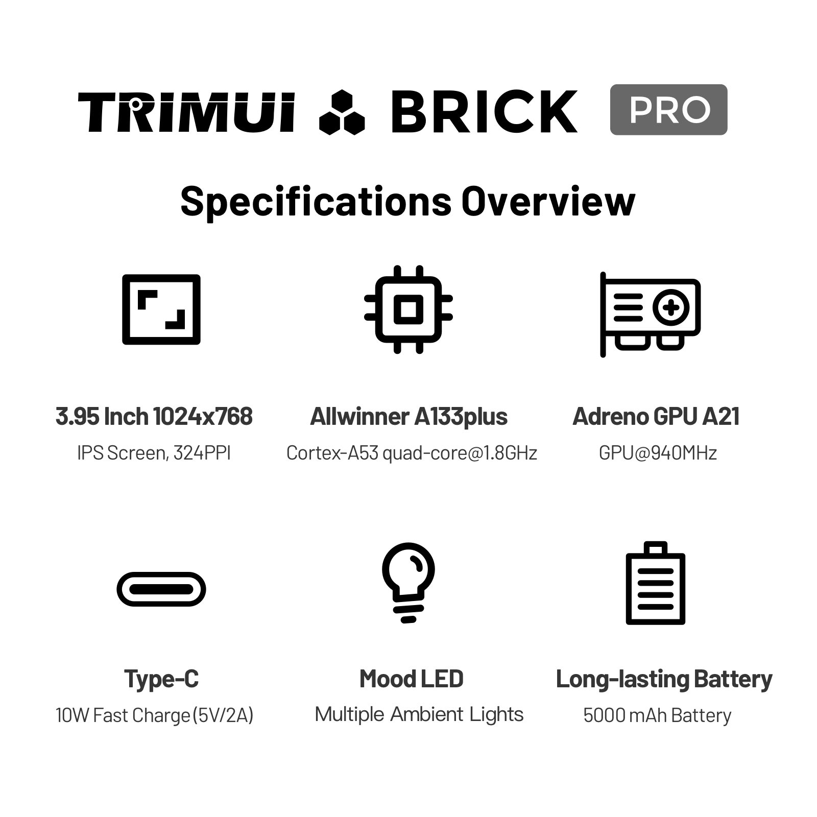 TRIMUI Brick Pro TG4040 Retro  - Gaming Console For Kids 评论和价格