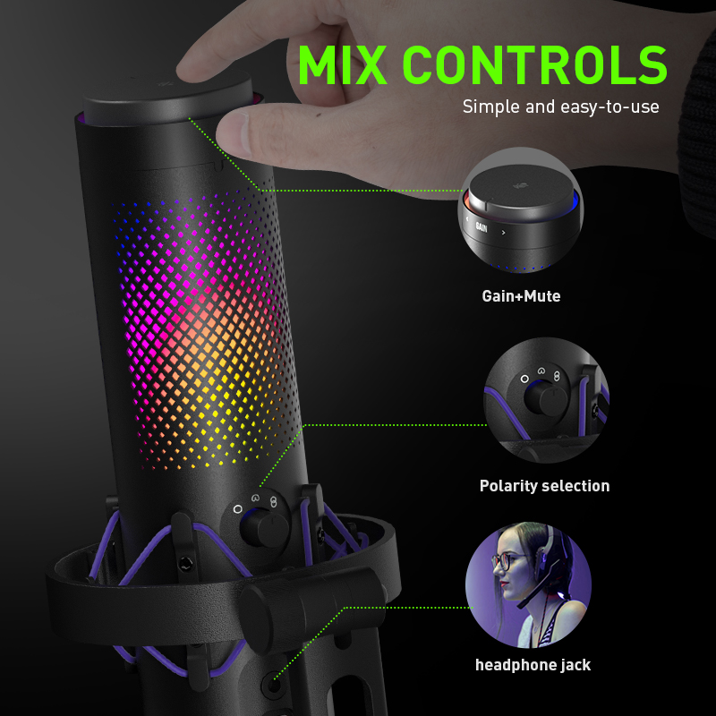 USB Desktop Condenser Wired Mi - Gaming Console Youtube 评论和价格