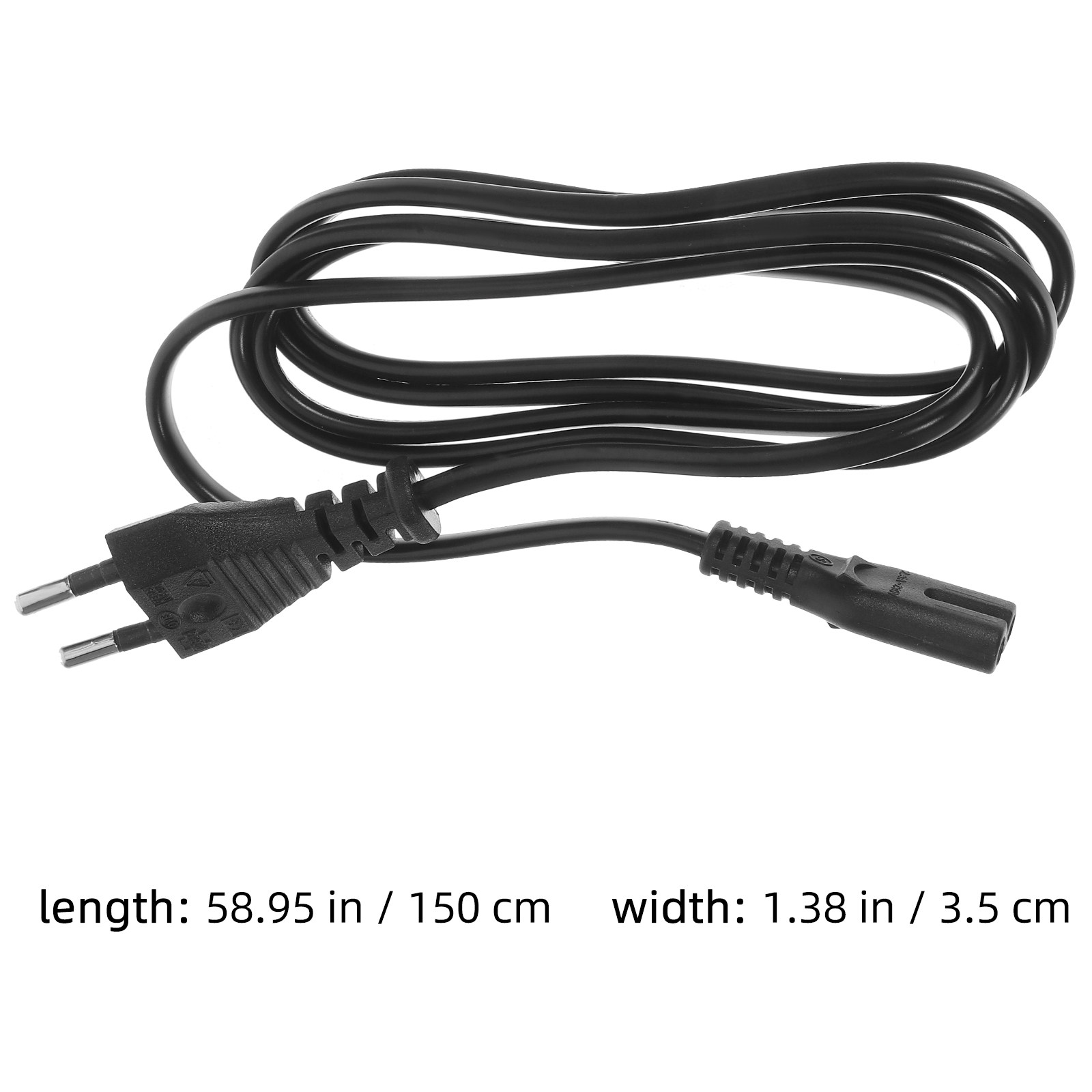 2Pcs Long Portable 2 Prong Ac  - Gaming Console Portable Pc 评论和价格